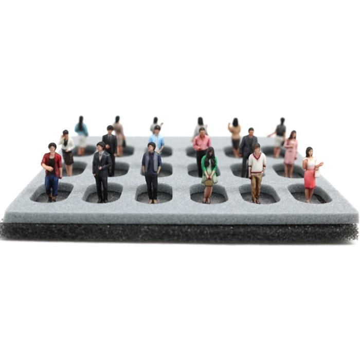 タケダ ジオラマ人形 1/100 3Dカラー 18Aセット 18体入り 55