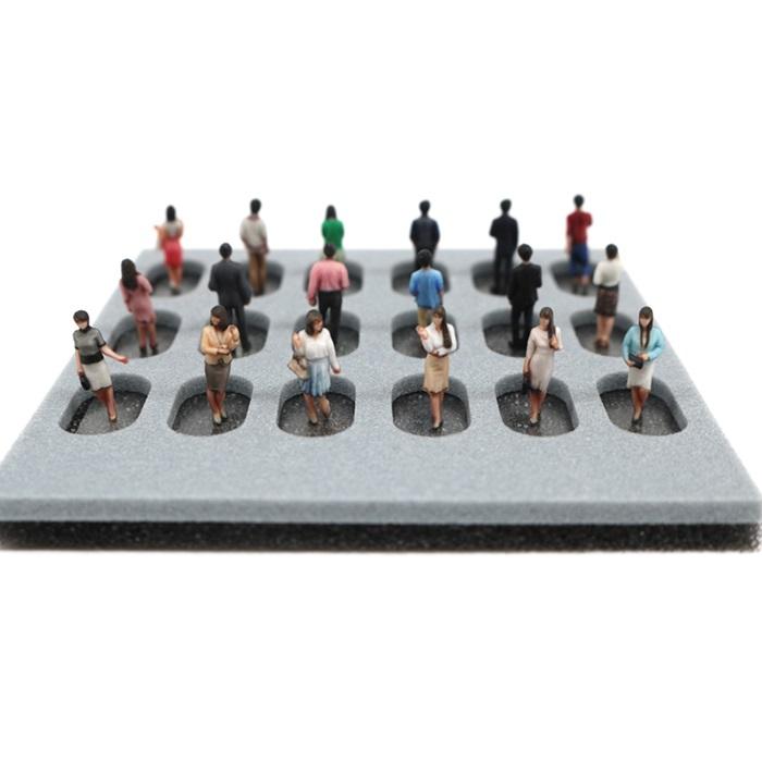 ジオラマ人形 1/100 3Dカラー 18Aセット 18体入り 55-0040 takeda タケダ フィギュア 女性 男性 ジオラマ 模型 ミニチュア 人 人物 人形 ジオラマ人形 | タケダ | 06