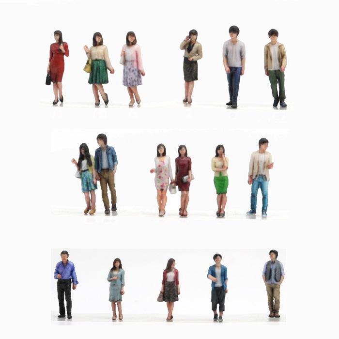 ジオラマ人形 1/80 3Dカラー 18Aセット 18体入り 55-0070  takeda タケダ フィギュア 女性 男性 ジオラマ 模型 ミニチュア 人 人物 人形 ジオラマ人形 |  | 07