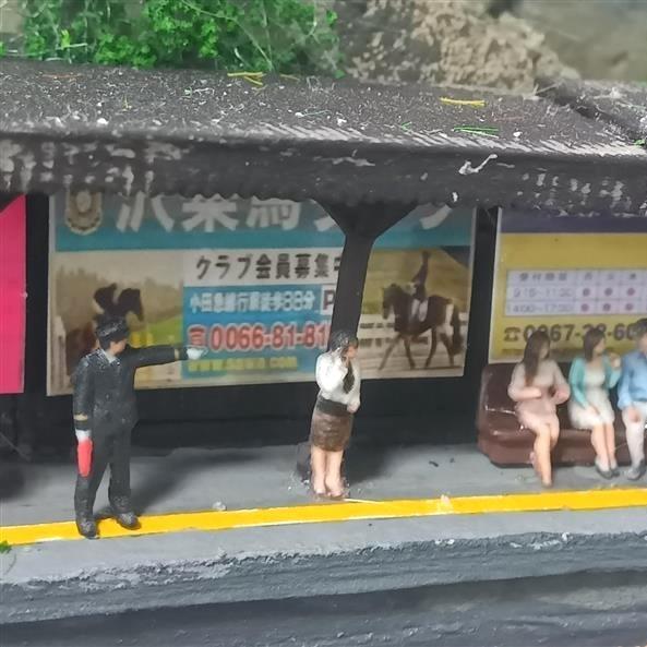 ジオラマ 人 人形 駅員 駅務員 人物 ジオラマ人形 1/150 6体入り３Dカラー 55-0080 タケダ takeda Nゲージ 鉄道模型 フィギュア ミニチュア 駅 リアル 日本製 | タケダ | 14