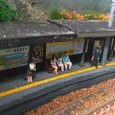 ジオラマ 人 人形 駅員 駅務員 人物 ジオラマ人形 1/150 6体入り３Dカラー 55-0080 タケダ takeda Nゲージ 鉄道模型 フィギュア ミニチュア 駅 リアル 日本製 | タケダ | 18