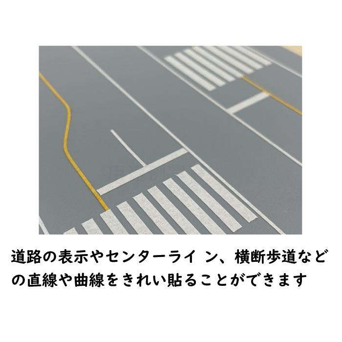アイシー ジオラマラインテープ 3mm 白 長さ : 16M 素材 : クレープ紙 42001830 IC  Nゲージ ジオラマ 白線 ジオラマラインテープ Nゲージ用 道路標示 曲線 直線 | ブランド登録なし | 04