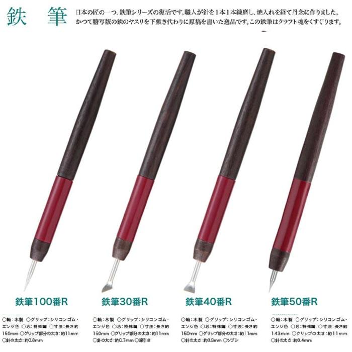 バンコ 鉄筆 スタイラス 木製 特殊鋼 エンジ色 長さ約150mm 印刷 ネイルアート 手芸 版画 紙の折れ目をつける道具 日本製 木製 特殊鋼 エンジ色 | ブランド登録なし | 05