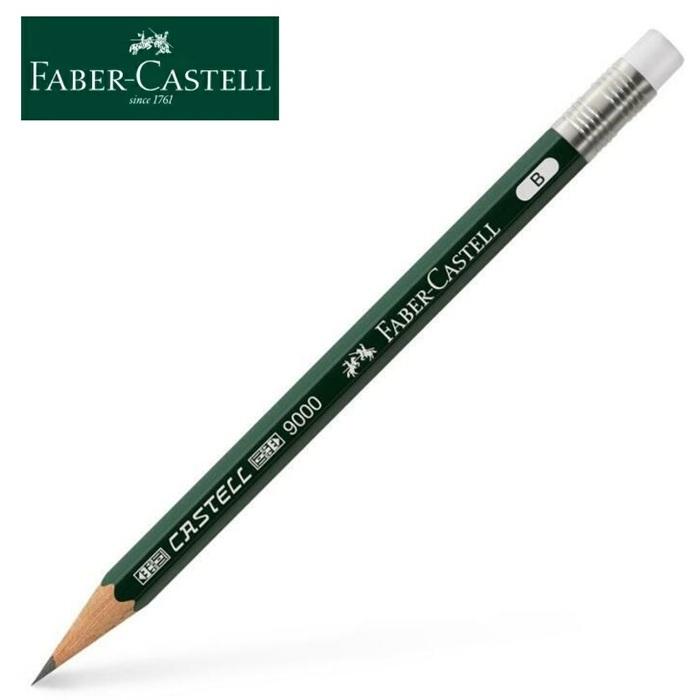 Faber-Castell ファーバーカステル 119038 9000番 硬度B 3本入り 鉛筆