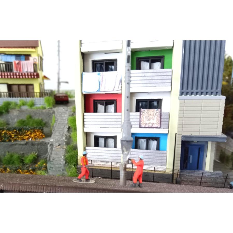 ジオラマ人形  1/150 6体入り 10種類 タケダ 3D フルカラー ビジネス 幼稚園 小学生 介護 ファミリー 花火 警備員 現場作業 リアル 3Dプリント takeda nゲージ | タケダ | 30