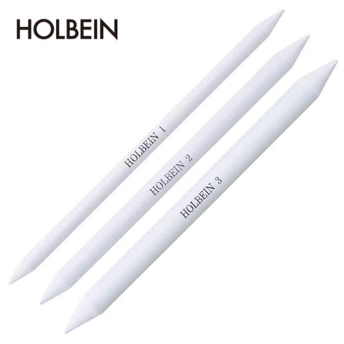 紙擦筆 3本組 ホルベイン サッピツ さっぴつ 画材用品 デッサン用具 紙製擦筆 紙巻擦筆 スケッチ用品 木炭デッサン 美術用文具 3本セット | ホルベイン