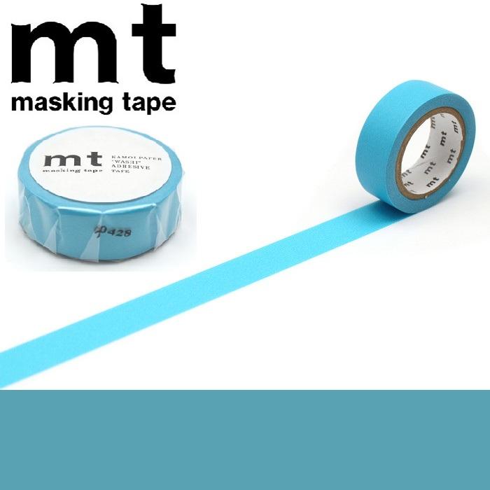 mt カモ井加工紙 1P mt 1P みず マスキングテープ MT01P192R サイズ幅15mm×長さ7m 無地 マステ シンプル カラーマステ 無地カラー 無地テープ | mt