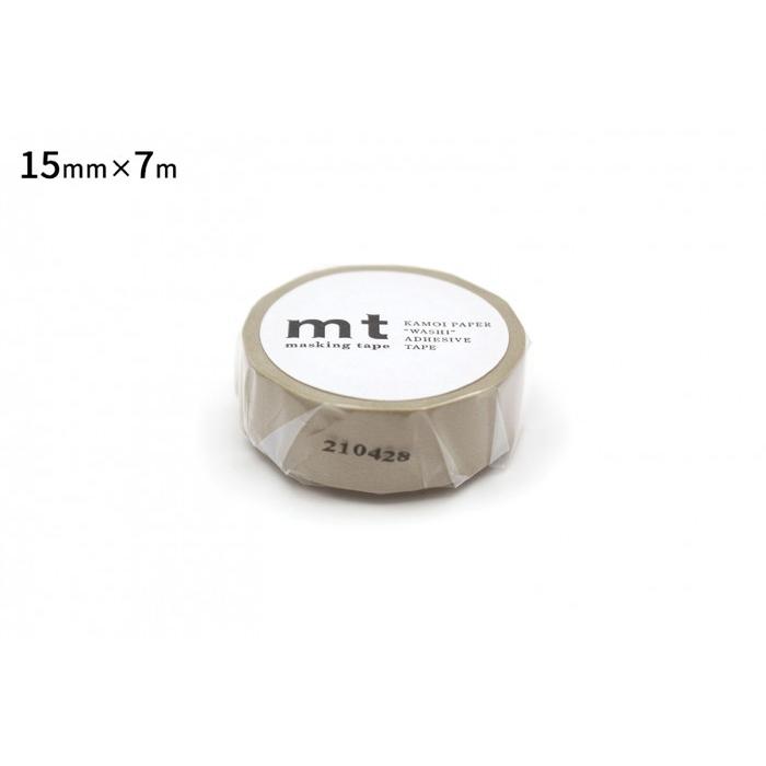 mt カモ井加工紙 1P ベージュ マスキングテープ MT01P200R サイズ幅15mm×長さ7m 無地 マステ シンプル カラーマステ カラフル 無地カラー 無地テープ | mt | 01