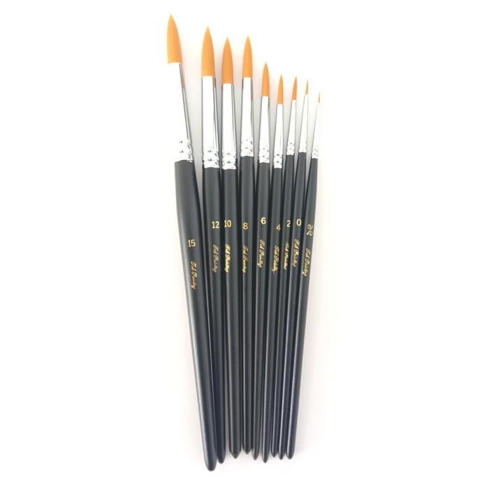 トールペイント絵の具 インク98本と他8本、筆等小物類、下書き約50枚