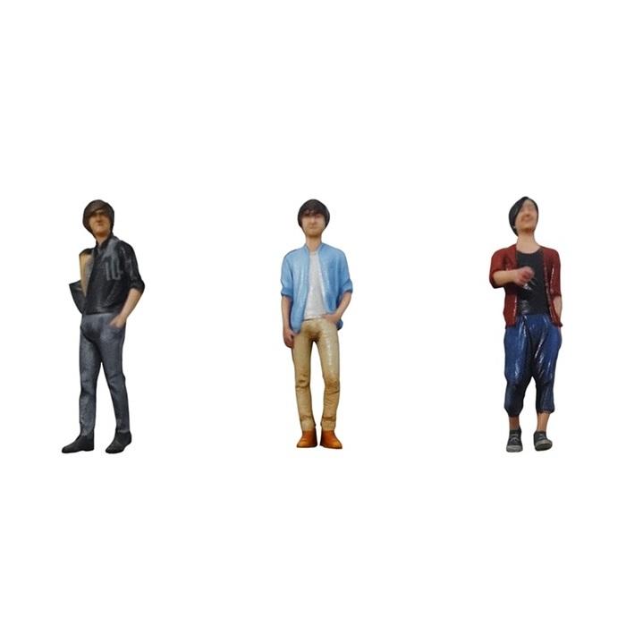 ミニカー 人形 1/64 3人組 3D 1/64スケール フィギュア ジオラマ 3Dプリント フルカラー 人 3体セット takeda タケダ カーモデル ミニカー用 人物 | ブランド登録なし | 13