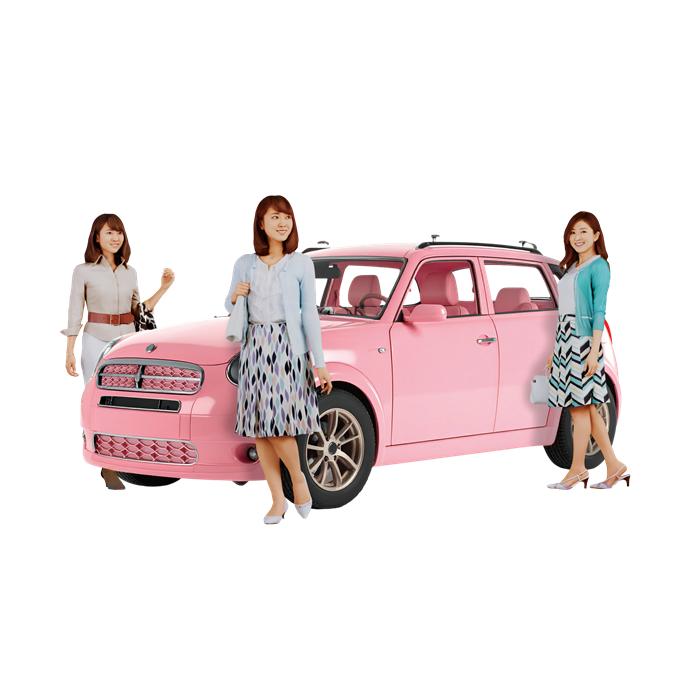 ミニカー 人形 1/64 3人組 3D 1/64スケール フィギュア ジオラマ 3Dプリント フルカラー 人 3体セット takeda タケダ カーモデル ミニカー用 人物 | ブランド登録なし | 16