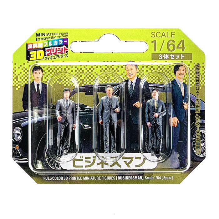 ミニカー 人形 1/64 3人組 3D 1/64スケール フィギュア ジオラマ 3Dプリント フルカラー 人 3体セット takeda タケダ カーモデル ミニカー用 人物 | ブランド登録なし | 01