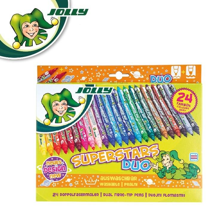 JOLLY ジョリー ペン スーパースターズ デュオ 24色セット 80644 24色