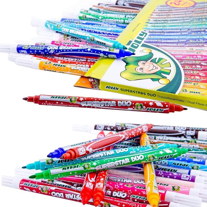 JOLLY ジョリー ペン スーパースターズ デュオ 24色セット 80644 24色