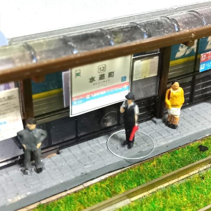 takeda JR東海駅員 3D ジオラマ人形 1/150 男女ペアセット 6体セット 55-1000 タケダ 鉄道模型 Nゲージ ジオラマ フィギュア 駅員 JR東海 3Dスキャン 3Dプリント | タケダ | 10