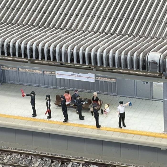 タケダ（takeda） takeda JR東海駅員 3D ジオラマ人形 1/150 男女ペア