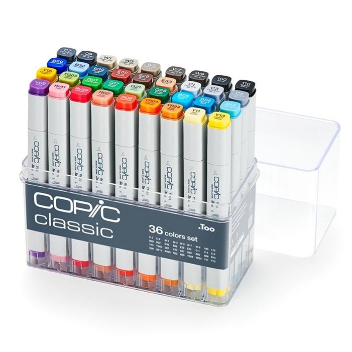 コピッククラシック 36色セット コピック 36色 COPIC classic スタートセット グレー入り クールグレー ウォームグレー 100 ブラック 110 スペシャルブラック | コピッククラシック | 04