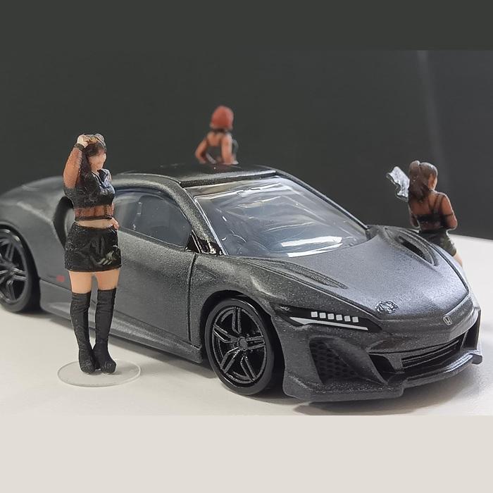 takeda タケダ 3D フィギュア 1/64 3体セット 人形 レースアンバサダー ミニカー用 高精細3Dプリント ミニチュア モデル Race Ambassador ジオラマ |  | 11