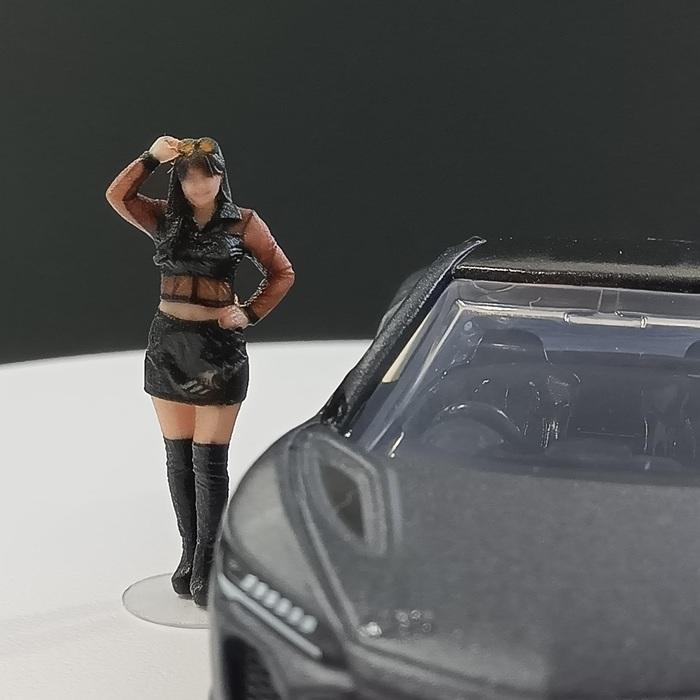 takeda タケダ 3D フィギュア 1/64 3体セット 人形 レースアンバサダー ミニカー用 高精細3Dプリント ミニチュア モデル Race Ambassador ジオラマ |  | 13