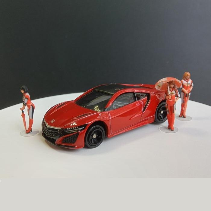 takeda タケダ 3D フィギュア 1/64 3体セット 人形 レースアンバサダー ミニカー用 高精細3Dプリント ミニチュア モデル Race Ambassador ジオラマ |  | 07