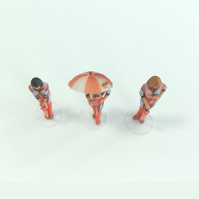 takeda タケダ 3D フィギュア 1/64 3体セット 人形 レースアンバサダー ミニカー用 高精細3Dプリント ミニチュア モデル Race Ambassador ジオラマ |  | 06