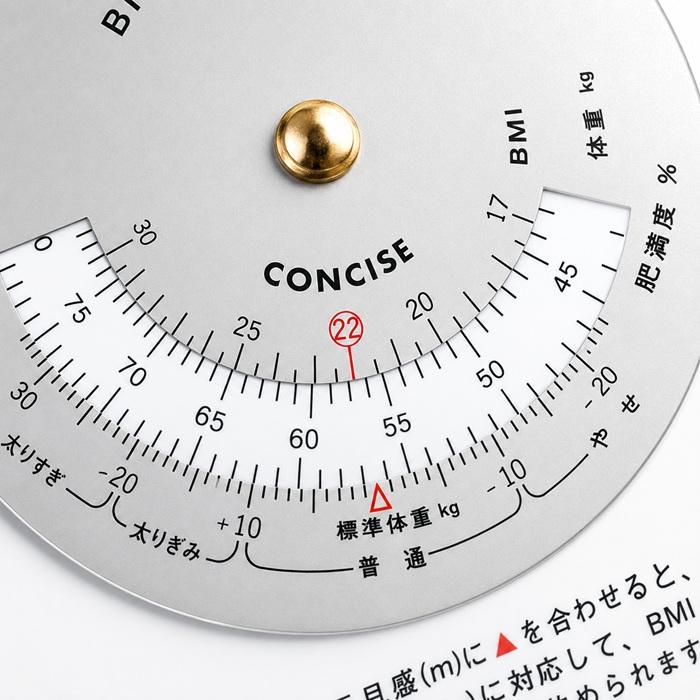 CONCISE 体格指数・肥満度計算器　BMI 体格指数 肥満度 計算尺 BMI計算 標準体重 健康管理 ダイエット 年齢早見表 西暦 年号 満年齢 コンパクト 日本製 | ブランド登録なし | 02