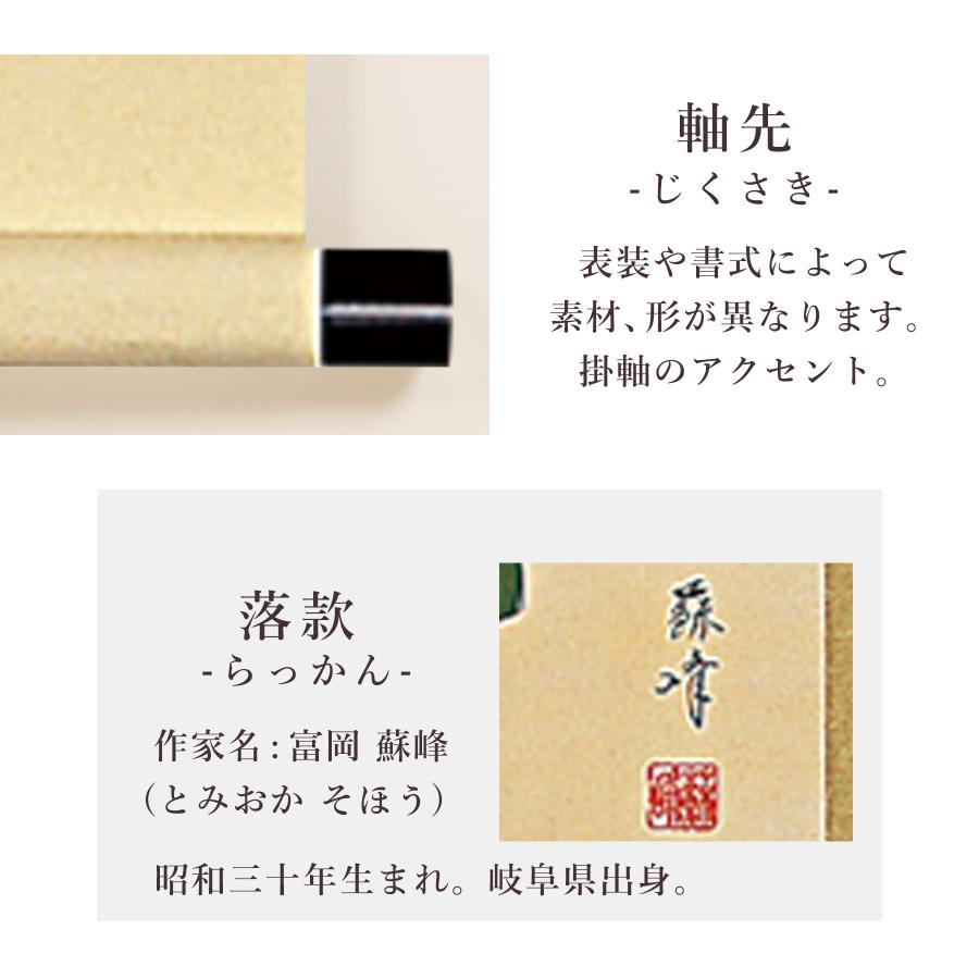 掛け軸 掛軸 「立雛」 富岡蘇峰 尺五立 サイズ：54.5×190cm 桐箱付 和室おしゃれ 日本画 送料無料 表装 床の間 収納 木 箱 モダン_9