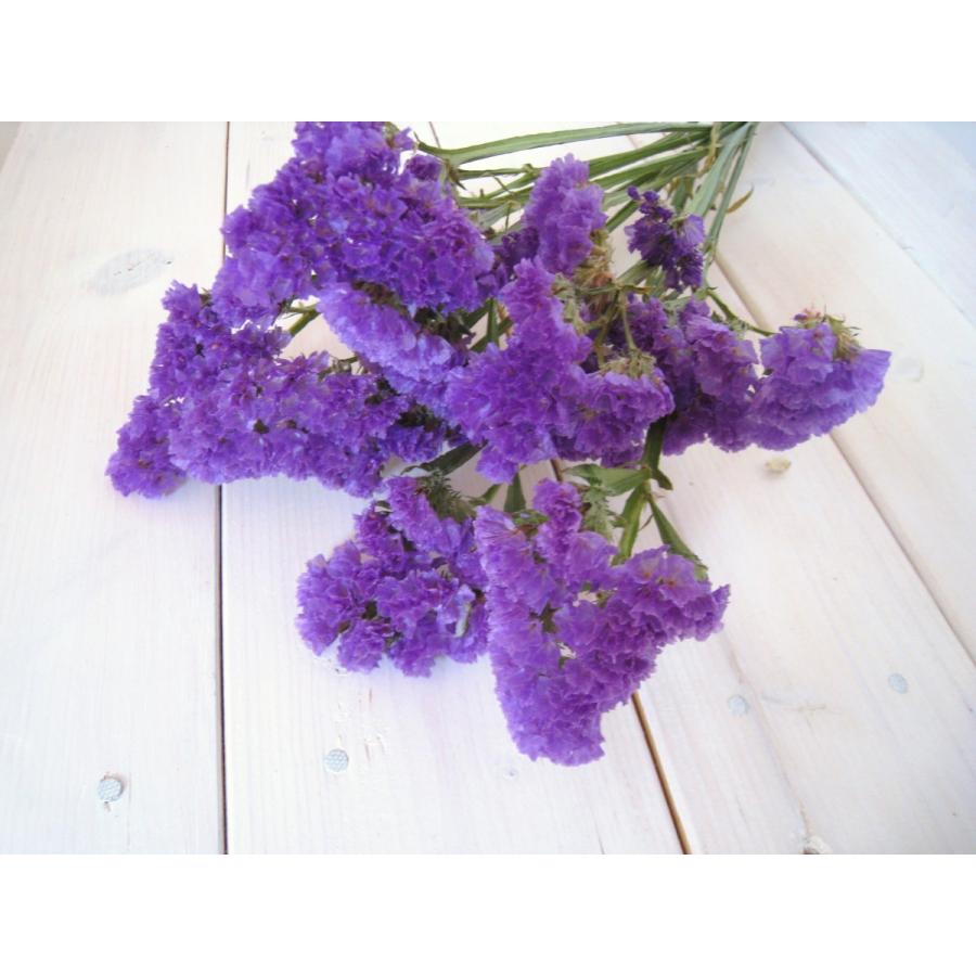 SOLD 大人シックパープルハーフリース　ドライフラワー　グニー　スターチス 72e3c5bea0c57f8ea6d25e14755442
