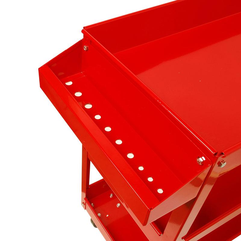 ポケット付き3段ツールカート 赤 TR-300TC : ツール 創蔵 - 通販  