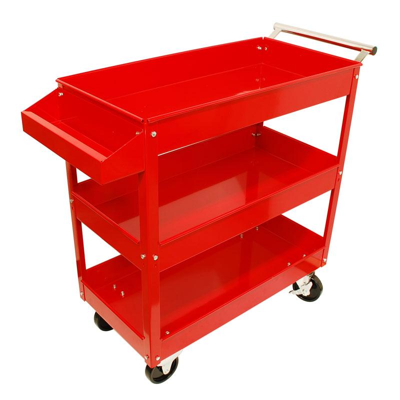 ポケット付き3段ツールカート 赤 TR-300TC : ツール 創蔵 - 通販  