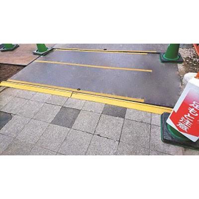 新品　敷き鉄板用 段差スロープ 敷き鉄板用段差スロープ 鉄板19/22/25対応品 直(幅155mm×長さ