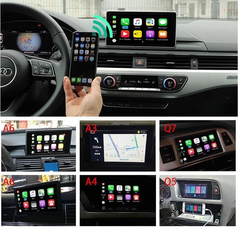 プレーヤー 車 カーオーディオ、スピーカー 2019 IOS Apple Airplay Android Auto Wireless CarPlay Box for Audi A3 A4 A5 A6 Q3 Q5 Q7オリジナルMMI｜sozu-store｜02