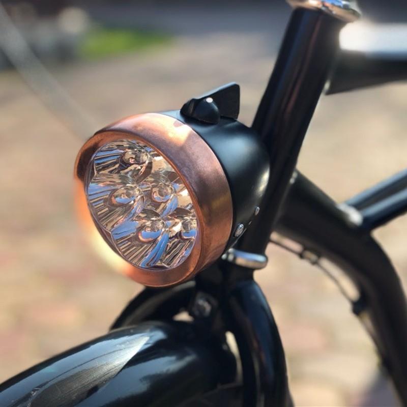 自転車 バッテリー ヘッドライト Led レトロ 銅ライト Un M 001 Sozuヤフーショップ 通販 Yahoo ショッピング