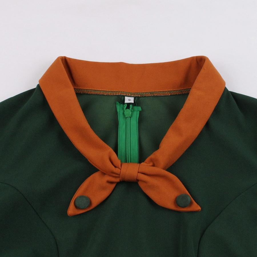 ワンピース レディース 半袖 ベルト 60年代 レトロ ドレス ヴィンテージ|sozu-store|08