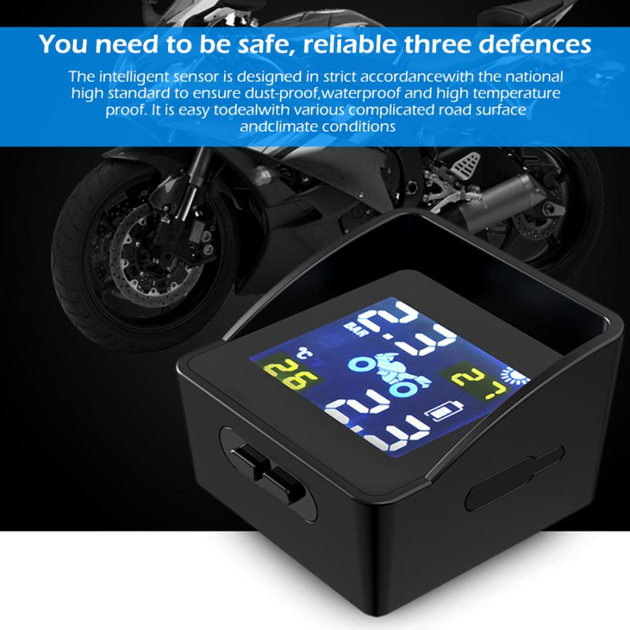 空気圧 バイク オートバイ TPMS タイヤ 監視 システム USB ソーラーパワー デジタル カー アラーム|sozu-store|10