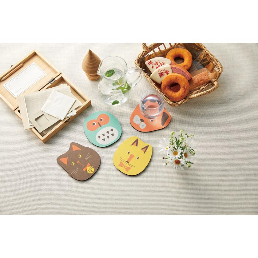 アニマルメリー 珪藻土ソフトコースター＊1個からOK＊ 記念品 景品 参加 抽選 来場 来店 成約 創立 イベント 格安 |  | 12