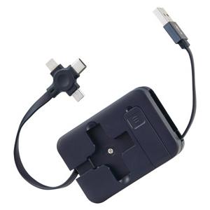 送料無料 スマホスタンド付 3in1USBケーブル 180個セット 名入れ