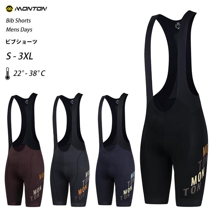 日本製 ウエイブワン TEAM Shark ビブショーツ M 自転車 Monton［モントン］ビブショーツ 2025 Days（自転車用ビブパンツ）男性