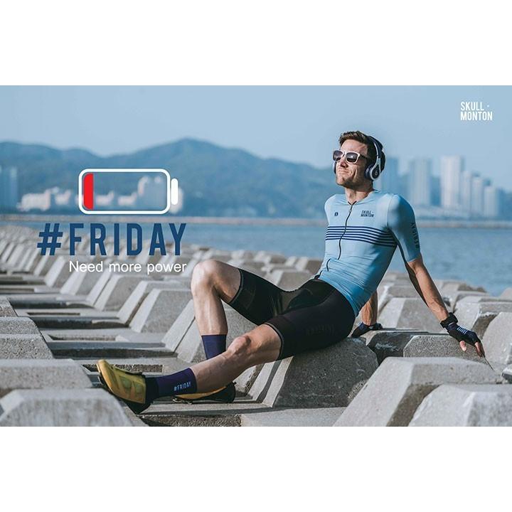 Monton［モントン］半袖サイクルジャージ［自転車用/メンズ］FRIDAY LightSteelBlue 男性用の画像