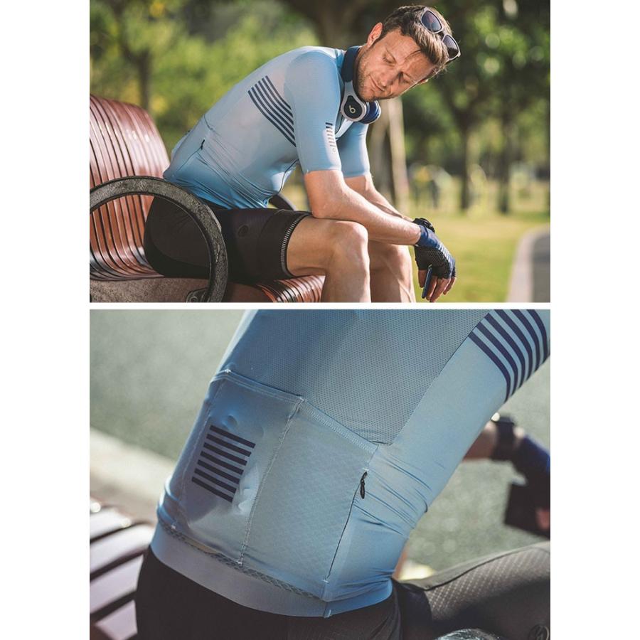 Monton［モントン］半袖サイクルジャージ［自転車用/メンズ］FRIDAY LightSteelBlue 男性用の画像