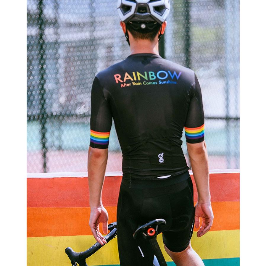 Monton［モントン］半袖サイクルジャージ［自転車用/メンズ］RAINBOW 男性用の画像