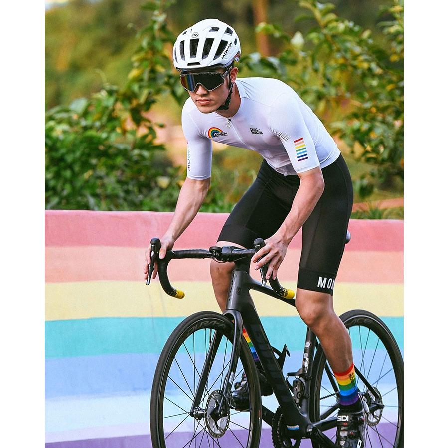 Monton［モントン］半袖サイクルジャージ［自転車用/メンズ］RAINBOW 男性用の画像