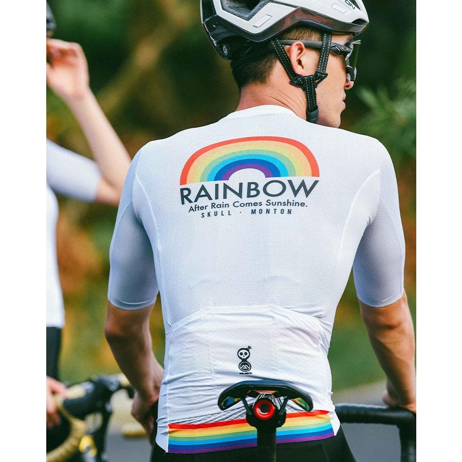 Monton［モントン］半袖サイクルジャージ［自転車用/メンズ］RAINBOW 男性用の画像