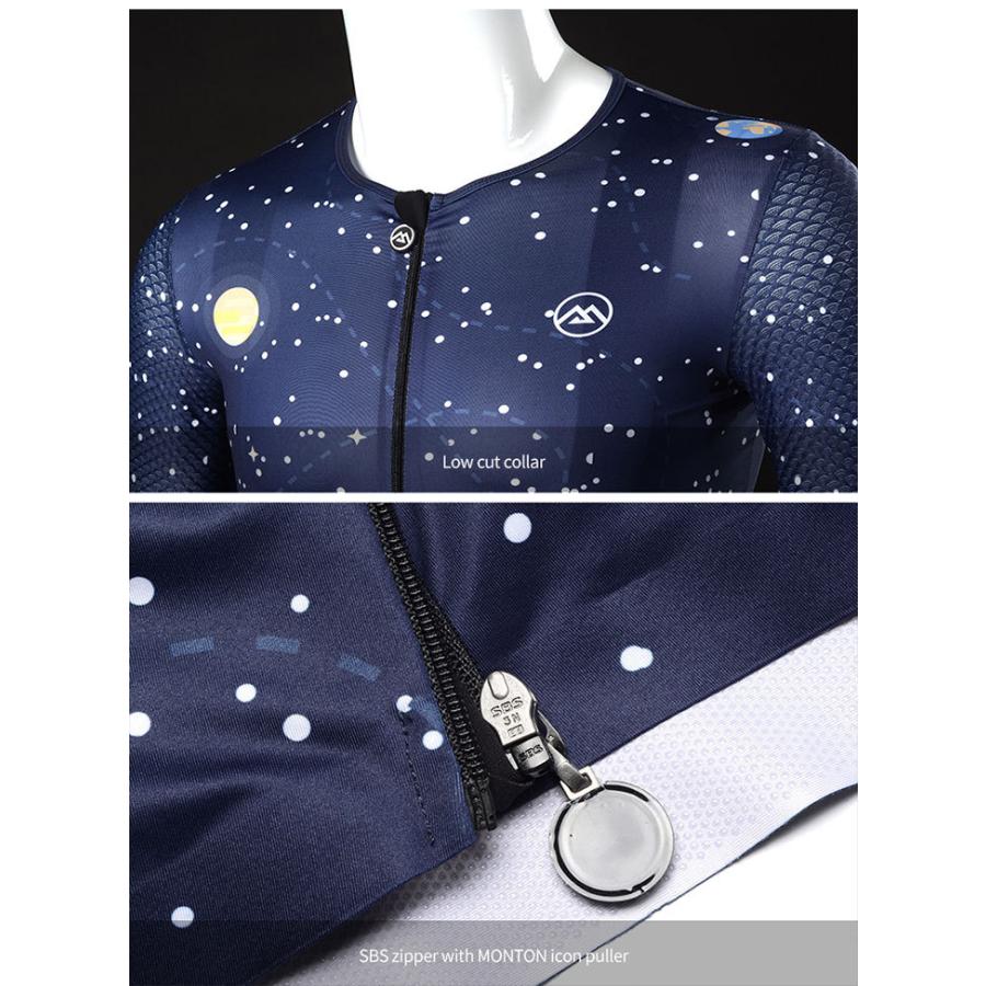 Monton［モントン］男性半袖サイクルジャージ［自転車用/メンズ］LIFESTYLE SpaceCat 宇宙猫キャット　ショートスリーブ