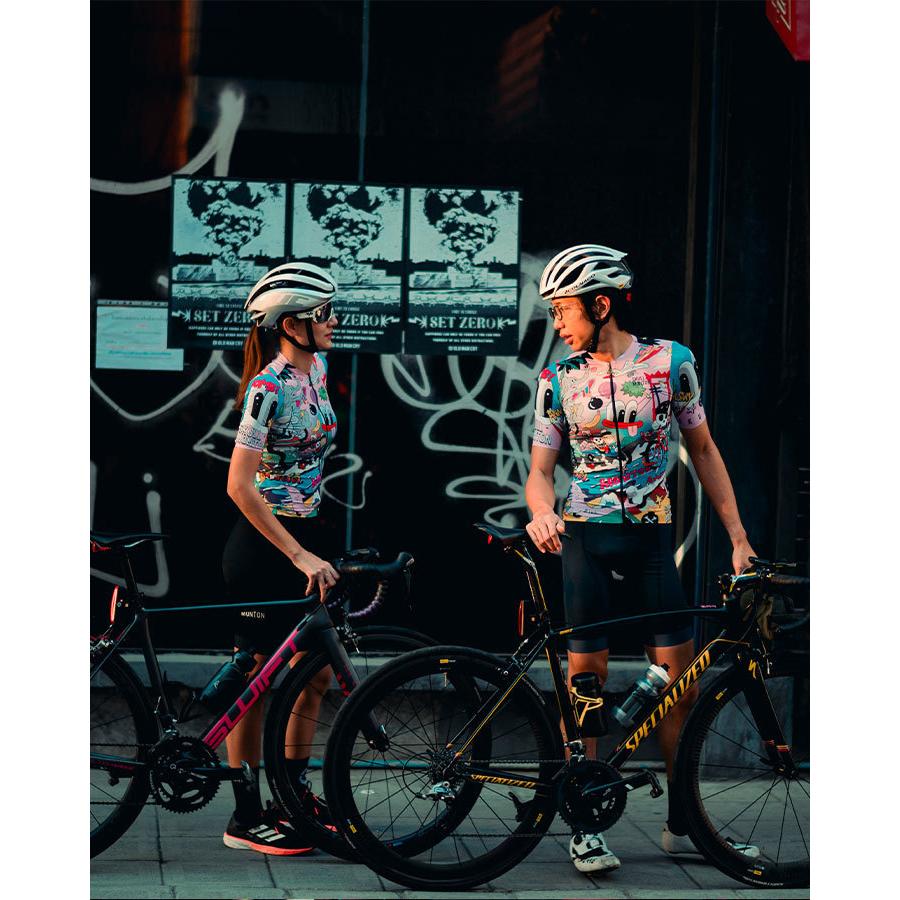 Monton［モントン］半袖サイクルジャージ［自転車用/メンズ］Skull Thailand タイランド 男性用の画像