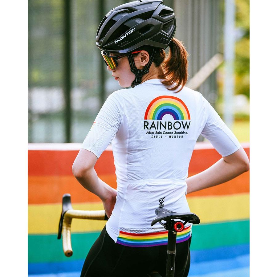 Monton［モントン］半袖サイクルジャージ［自転車用/レディース］RAINBOW 女性用の画像