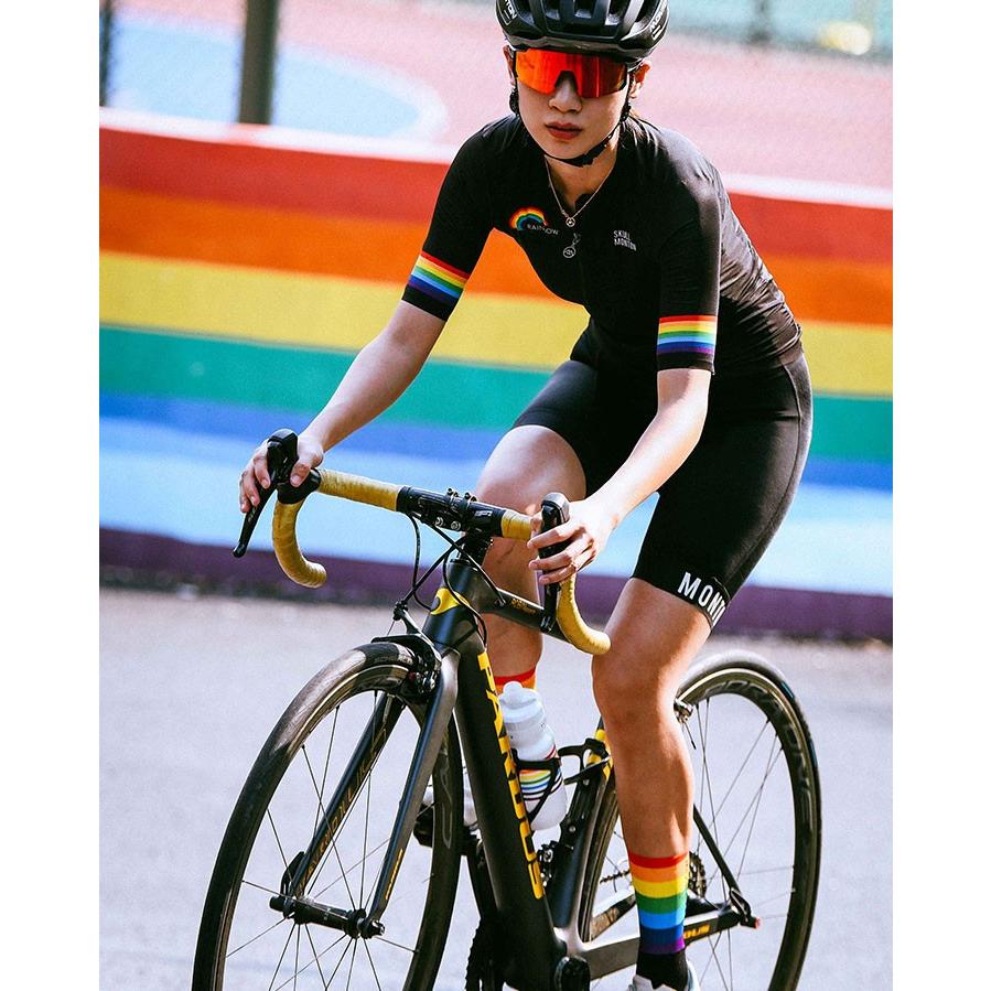 Monton［モントン］半袖サイクルジャージ［自転車用/レディース］RAINBOW 女性用の画像