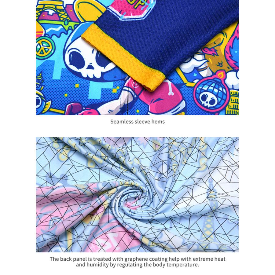 Monton［モントン］女性用半袖サイクルジャージ［自転車用/レディース］Skull Monton 14th Anniversary ショートスリーブの画像