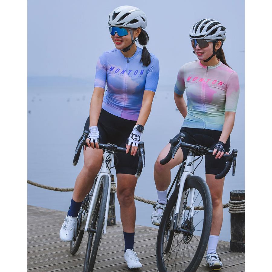 Monton［モントン］女性用半袖サイクルジャージ［自転車用/レディース］EveningGlow/MorningGlow 朝焼け/夕焼け ショートスリーブの画像