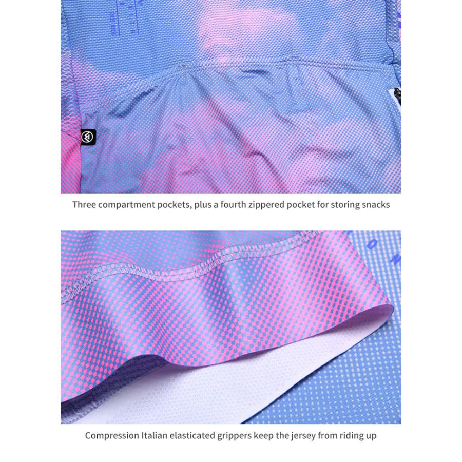 Monton［モントン］女性用半袖サイクルジャージ［自転車用/レディース］EveningGlow/MorningGlow 朝焼け/夕焼け ショートスリーブの画像
